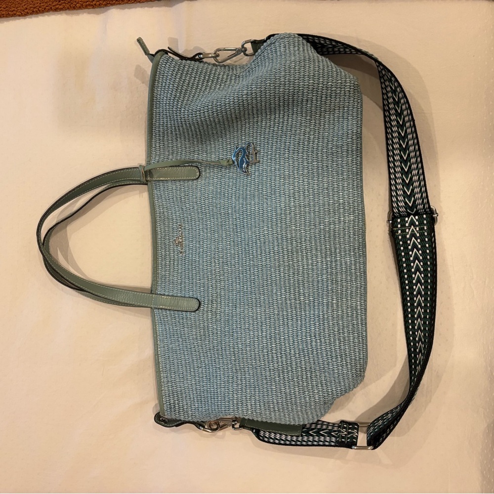 Blue and Green Tote Bag